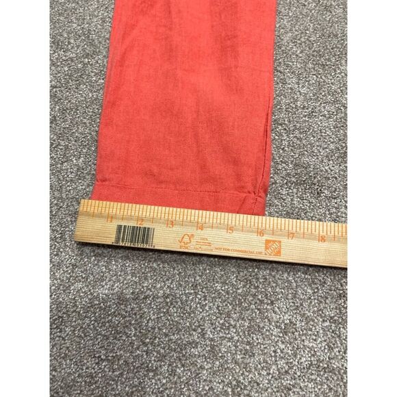 Old navy pullon linen blend crop trousers womens sz small drawstring orange nwt - Picture 4 of 12
